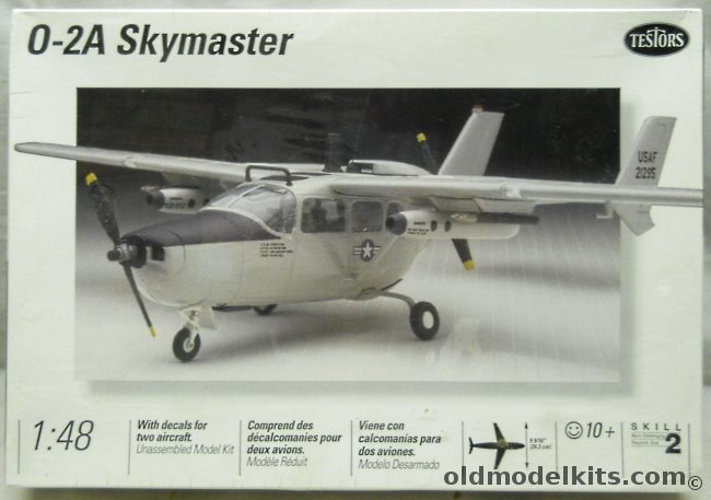 Testors 1/48 O-2A Skymaster - US Navy or Air Force, 514 plastic model kit